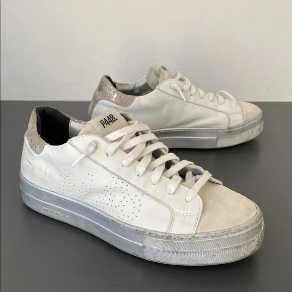 P448 Women's Thea Lace-Up Low-Top Platform Sneakers Sz 41 (10-10.5) Street Chic - Picture 2 of 16